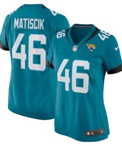 Alternative view of Ross Matiscik Jacksonville Jaguars Nike Women's Game Jersey - Teal/Black