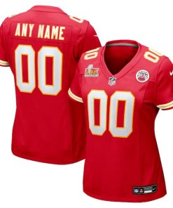 Kansas City Chiefs Nike Women's Super Bowl LIX Custom Game Jersey - Red