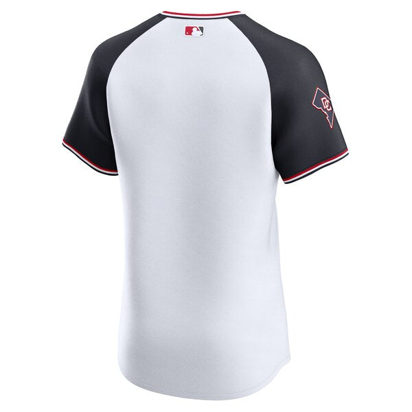Washington Nationals Nike Alternate Vapor Premier Elite Patch Jersey - White - Image 4