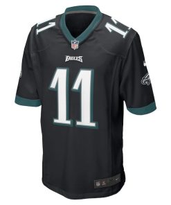 Alternative view of A.J. Brown Philadelphia Eagles Nike Game Jersey - Black