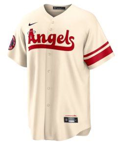 Alternative view of Anthony Rendon Los Angeles Angels Nike 2022 City Connect Replica Player Jersey - Cream