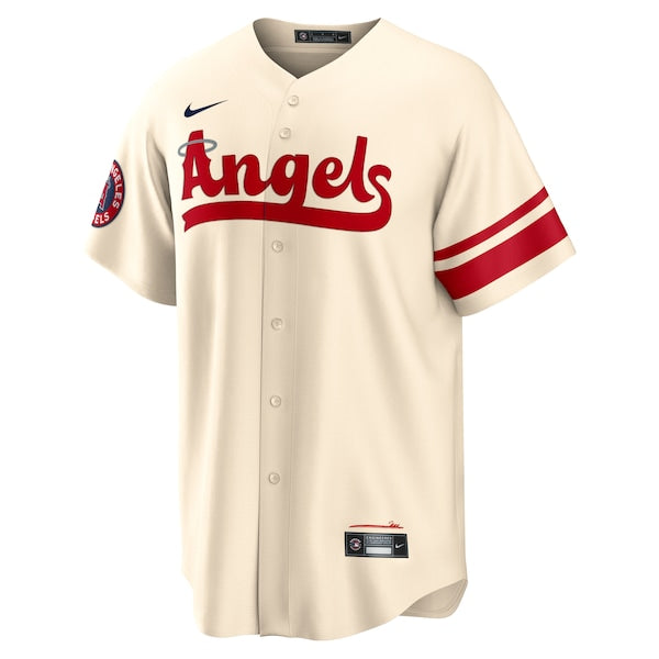 Shohei Ohtani Los Angeles Angels Nike 2022 City Connect Replica Player Jersey - Cream - Image 2