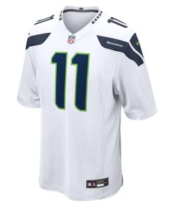 Alternative view of Jaxon Smith-Njigba Seattle Seahawks Nike Away Game Jersey - White