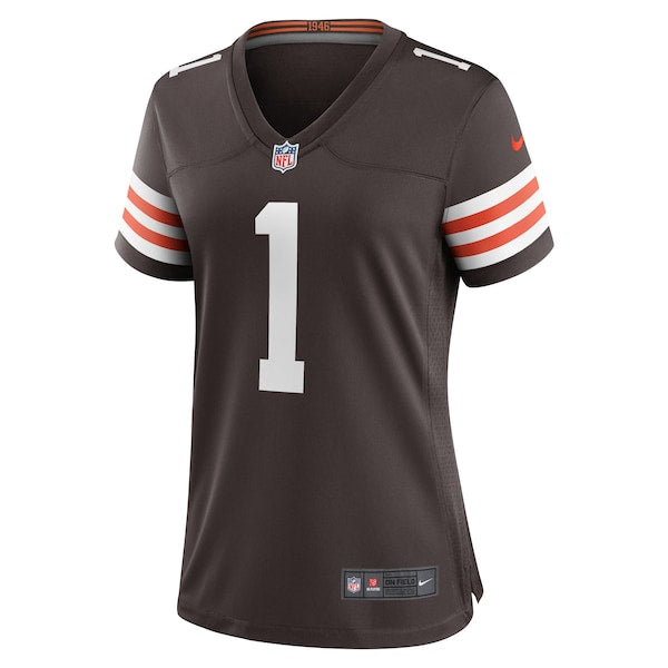 Juan Thornhill Cleveland Browns Nike Women's Team Game Jersey - Brown - Image 2