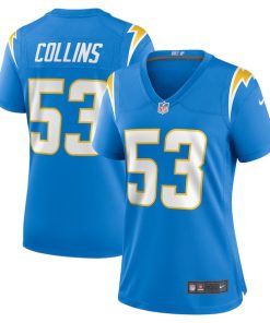 Chris Collins Los Angeles Chargers Nike Women's Team Game Jersey -  Powder Blue