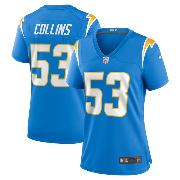 Chris Collins Los Angeles Chargers Nike Women's Team Game Jersey - Powder Blue