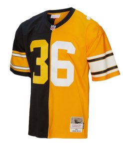 Alternative view of Jerome Bettis Pittsburgh Steelers 1996 Split Legacy Replica Jersey - Black/Gold