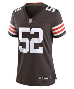 Alternative view of Elerson Smith Cleveland Browns Nike Women's Team Game Jersey -  Brown