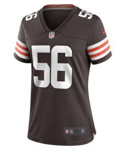 Alternative view of Luke Wypler Cleveland Browns Nike Women's Team Game Jersey -  Brown