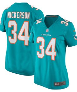 Parry Nickerson Miami Dolphins Nike Women's Team Game Jersey -  Aqua