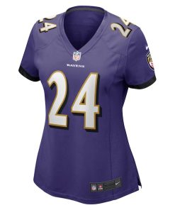 Alternative view of Malaki Starks Baltimore Ravens Nike Women's Team Game Jersey -  Purple