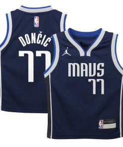 Luka Don?i? Dallas Mavericks Jordan Brand Preschool 2022/23 Replica Jersey - Statement Edition - Navy
