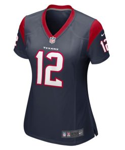 Alternative view of Nico Collins Houston Texans Nike Women's Game Jersey - Navy