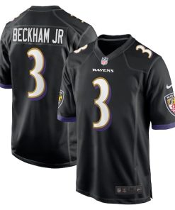 Alternative view of Odell Beckham Jr. Baltimore Ravens Nike Alternate Game Jersey - Black/White
