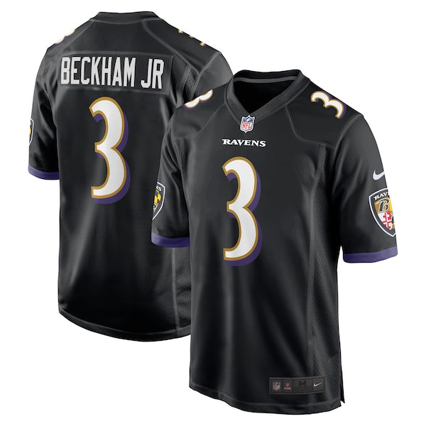 Odell Beckham Jr. Baltimore Ravens Nike Alternate Game Jersey - Black/White - Image 2