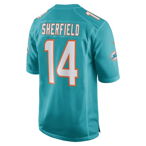Trent Sherfield Miami Dolphins Nike Game Player Jersey - Aqua - Image 3