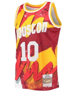 Alternative view of Sam Cassell Houston Rockets Hardwood Classics 1993/94 Hyper Hoops Swingman Jersey - Red
