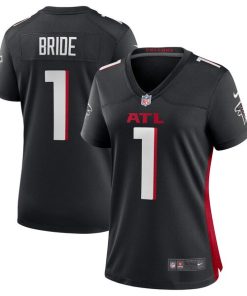 Number 1 Bride Atlanta Falcons Nike Women's Game Jersey - Black