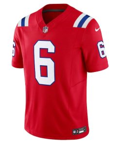 Alternative view of Christian Gonzalez New England Patriots Nike  Vapor F.U.S.E. Limited Jersey - Red