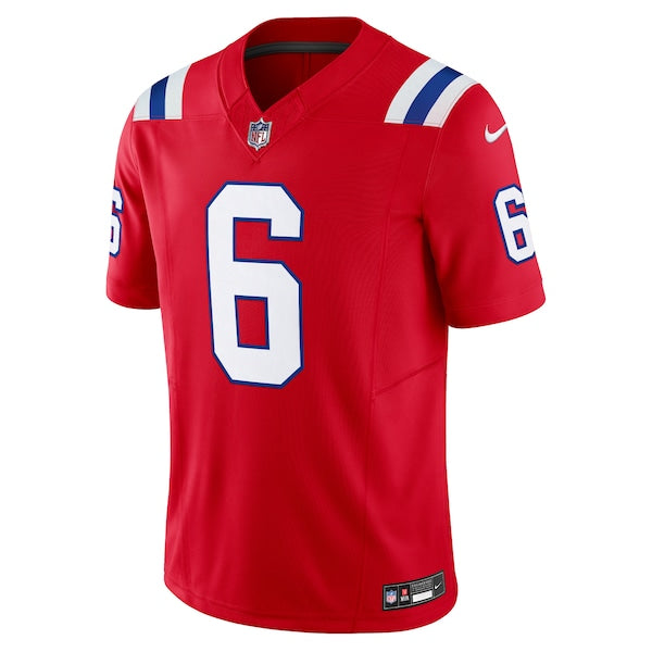 Christian Gonzalez New England Patriots Nike Vapor F.U.S.E. Limited Jersey - Red - Image 2