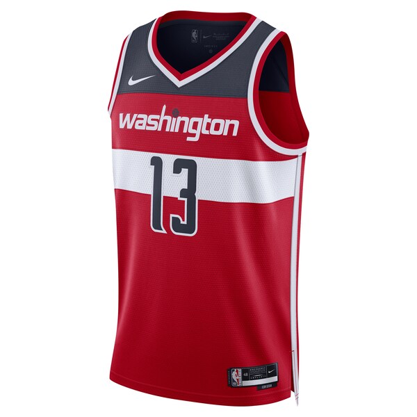 Jordan Poole Washington Wizards Nike Unisex Swingman Jersey - Icon Edition - Red - Image 2