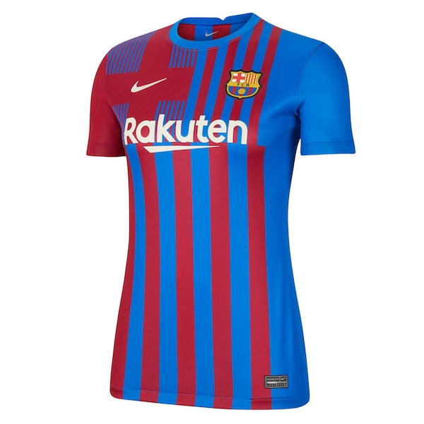 Pedri Barcelona Nike Women's 2021/22 Home Stadium Breathe Replica Player Jersey - Blue - Image 3