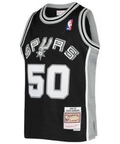 Alternative view of David Robinson San Antonio Spurs Youth 1998/99 Hardwood Classics Swingman Jersey - Black