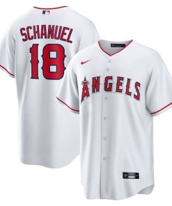 Nolan Schanuel Los Angeles Angels Nike Home Replica Jersey - White