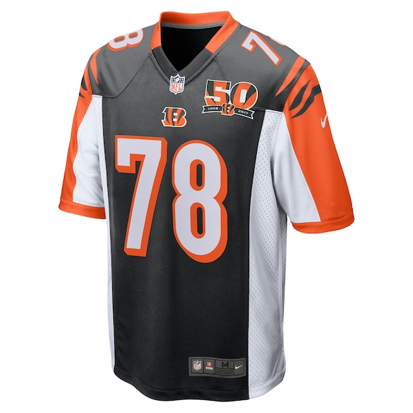 Men's Cincinnati Bengals Anthony Munoz Nike Black 50th Anniversary Retired Player Game Jersey - Image 3