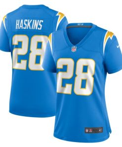 Hassan Haskins Los Angeles Chargers Nike Women's  Game Jersey -  Powder Blue