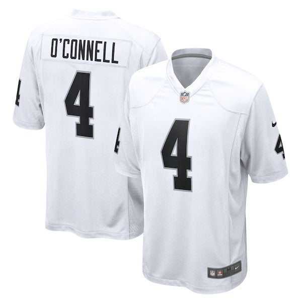 Aidan O'Connell Las Vegas Raiders Nike Game Jersey - White/Black - Image 2