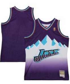 Utah Jazz 1996-97 Hardwood Classics Swingman Jersey - Purple