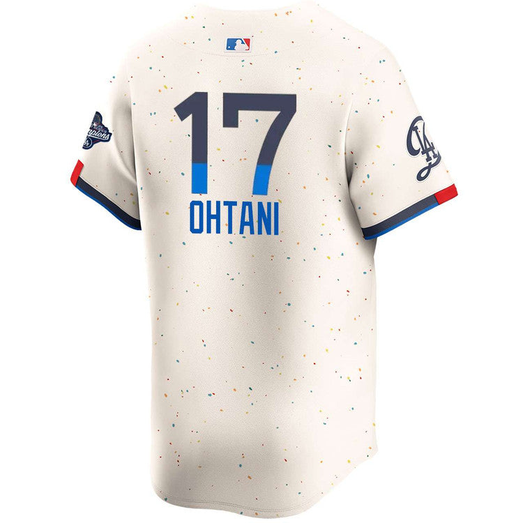 Shohei Ohtani Los Angeles Dodgers Nike 2025 World Series Champions Home Limited Jersey - Cream - Image 3