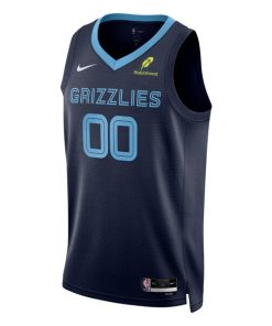 Alternative view of Memphis Grizzlies Nike Unisex Custom Swingman Badge Jersey - Icon Edition - Navy