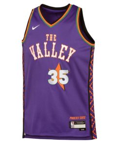 Alternative view of Kevin Durant Phoenix Suns Nike Youth 2024/25 Swingman Player Jersey - City Edition - Purple