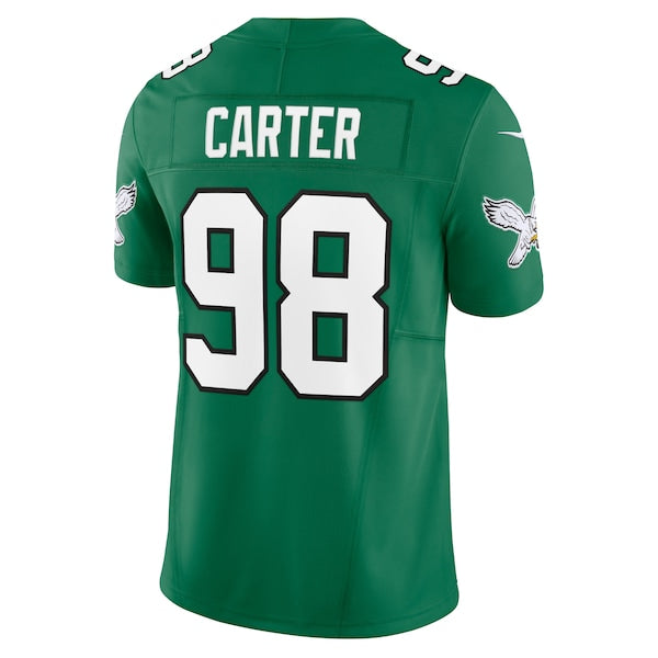 Jalen Carter Philadelphia Eagles Nike Alternate Vapor F.U.S.E. Limited Jersey - Kelly Green - Image 3