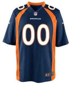 Alternative view of Denver Broncos Nike Youth Game Custom Jersey - Navy