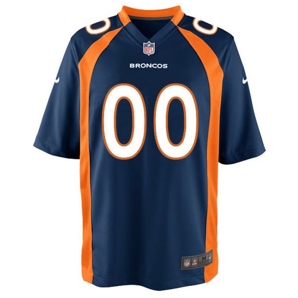 Denver Broncos Nike Youth Game Custom Jersey - Navy - Image 2