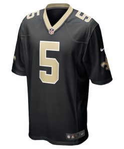 Alternative view of Lynn Bowden Jr. New Orleans Saints Nike Team Game Jersey -  Black