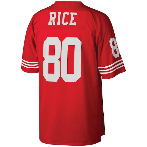 Jerry Rice San Francisco 49ers 1990 Retired Player Replica Jersey - Scarlet - Image 3
