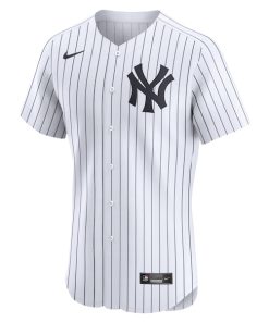 Alternative view of Jasson Dominguez New York Yankees Nike Home Elite Player Jersey - White