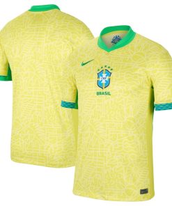 Brazil National Team Nike 2024 Home Stadium Replica Jersey?¨C Yellow