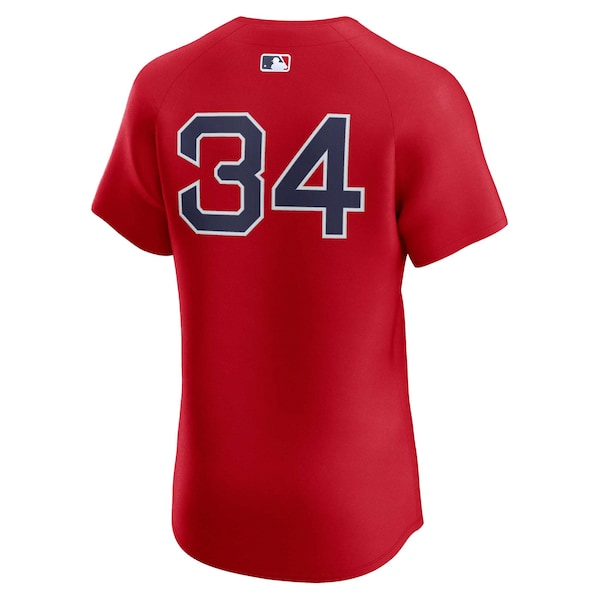 David Ortiz Boston Red Sox Nike Alternate Elite Player Jersey - Red - Image 4