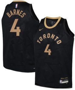 Scottie Barnes Toronto Raptors Nike Youth 2022/23 Swingman Jersey - City Edition - Black