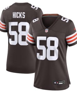 Jordan Hicks Cleveland Browns Nike Women's  Game Jersey -  Brown
