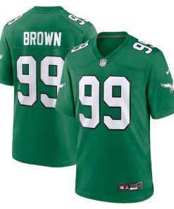 Jerome Brown Philadelphia Eagles Nike Alternate Game Jersey - Kelly Green