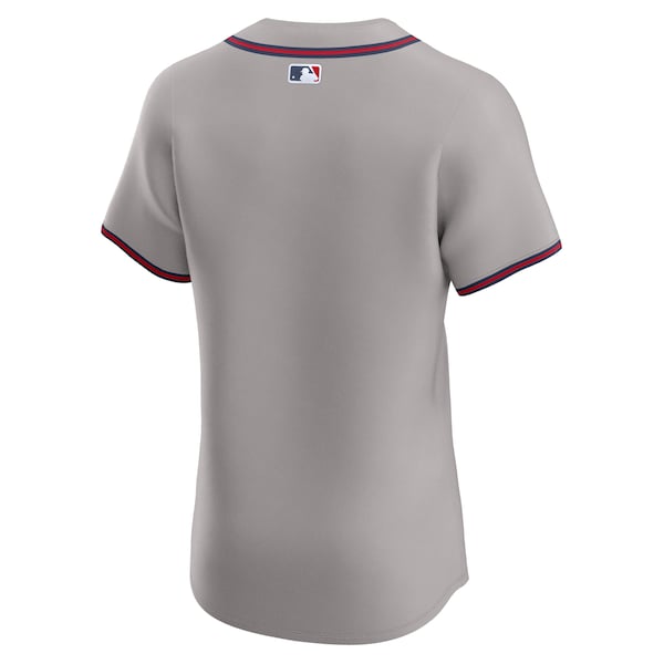 Atlanta Braves Nike Road Elite Jersey - Gray - Image 3