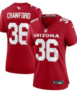 Kitan Crawford Arizona Cardinals Nike Women's Team Game Jersey -  Cardinal