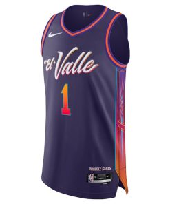 Alternative view of Nike Devin Booker Phoenix Suns  Authentic Jersey - City Edition - Purple