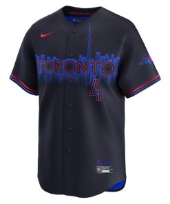 Alternative view of George Springer Toronto Blue Jays Nike City Connect Limited Jersey - Blue